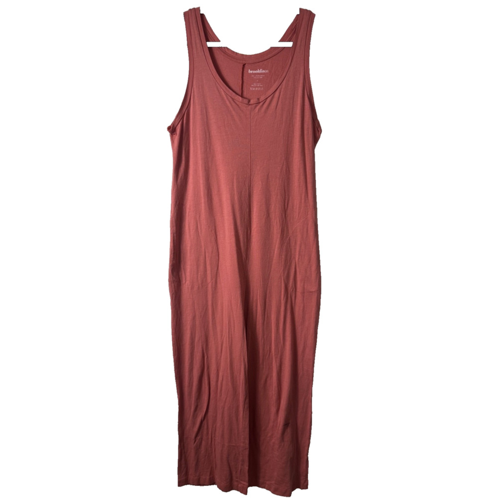 Brooklinen loungewear collection rose Adelphi jumpsuit size S cotton modal D50